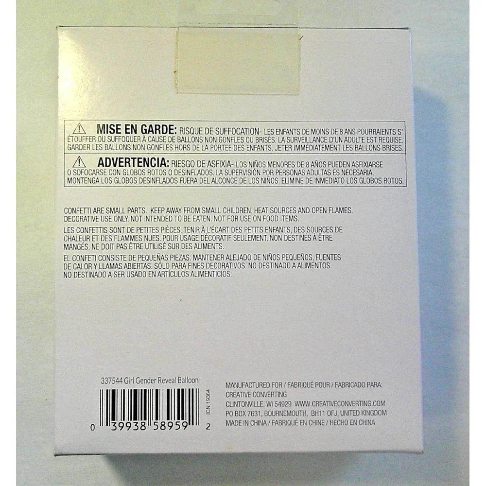 NEW! Gender‎ Reveal Confetti Balloon Kit - PINK/GIRL - Picture 3 of 6